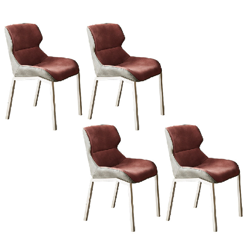 Modern Style Chairs Dining Chairs with Metal Legs for Kitchen