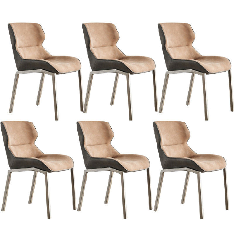 Modern Style Chairs Dining Chairs with Metal Legs for Kitchen