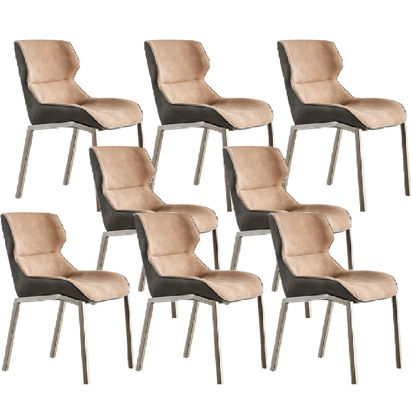 Modern Style Chairs Dining Chairs with Metal Legs for Kitchen