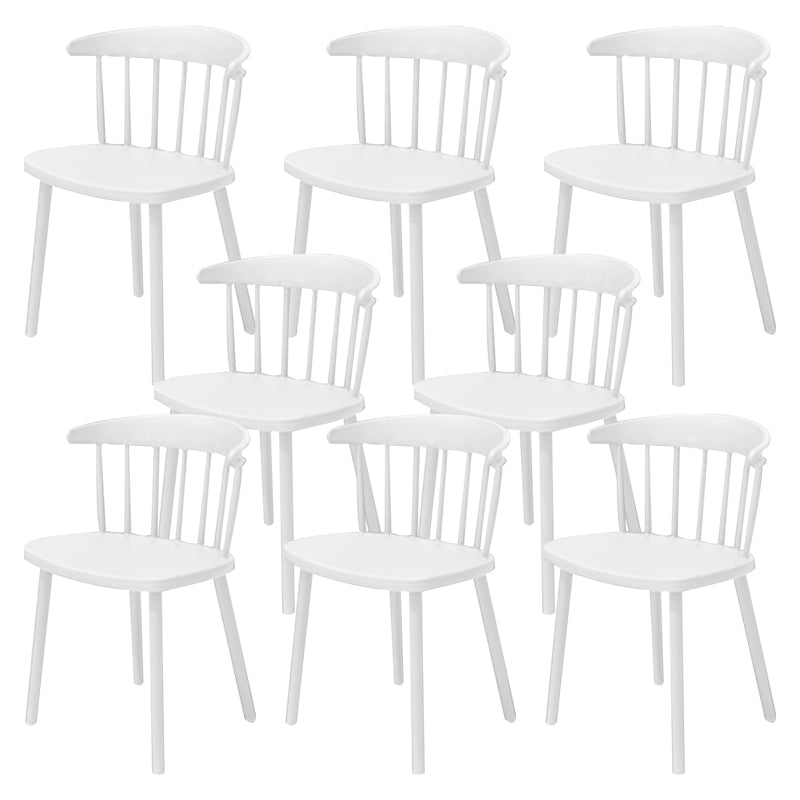 Contemporary Style Armless Chair Winsor Back Side Indoor Chair for Dining Room