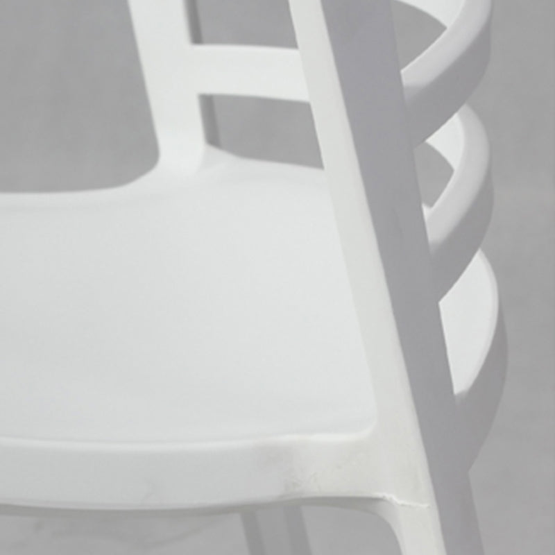 Contemporary Style Armless Chair Plastic Side Chair for Dining Room