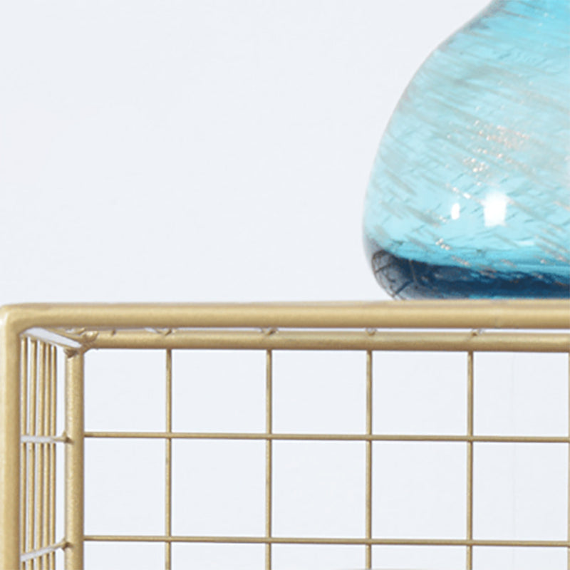 Modern Closed Back Book Shelf Metal Bookcase for Living Room