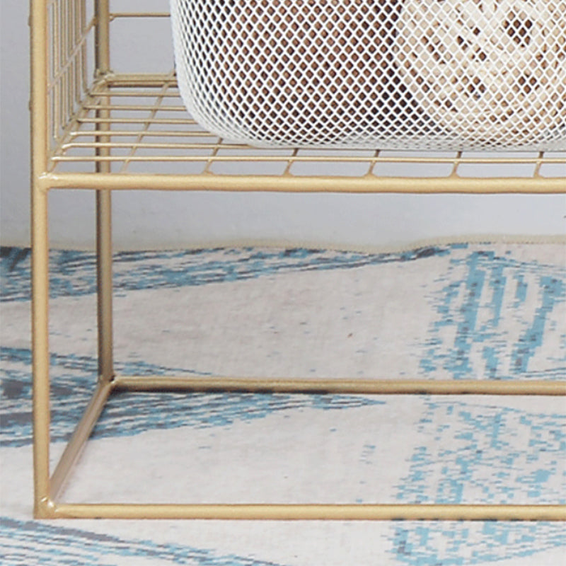 Modern Closed Back Book Shelf Metal Bookcase for Living Room