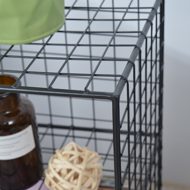 Modern Closed Back Book Shelf Metal Bookcase for Living Room