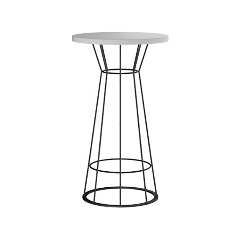 1/2/3 Pieces Modern Round Stool and Table Set  Metal and Wood Pub Set