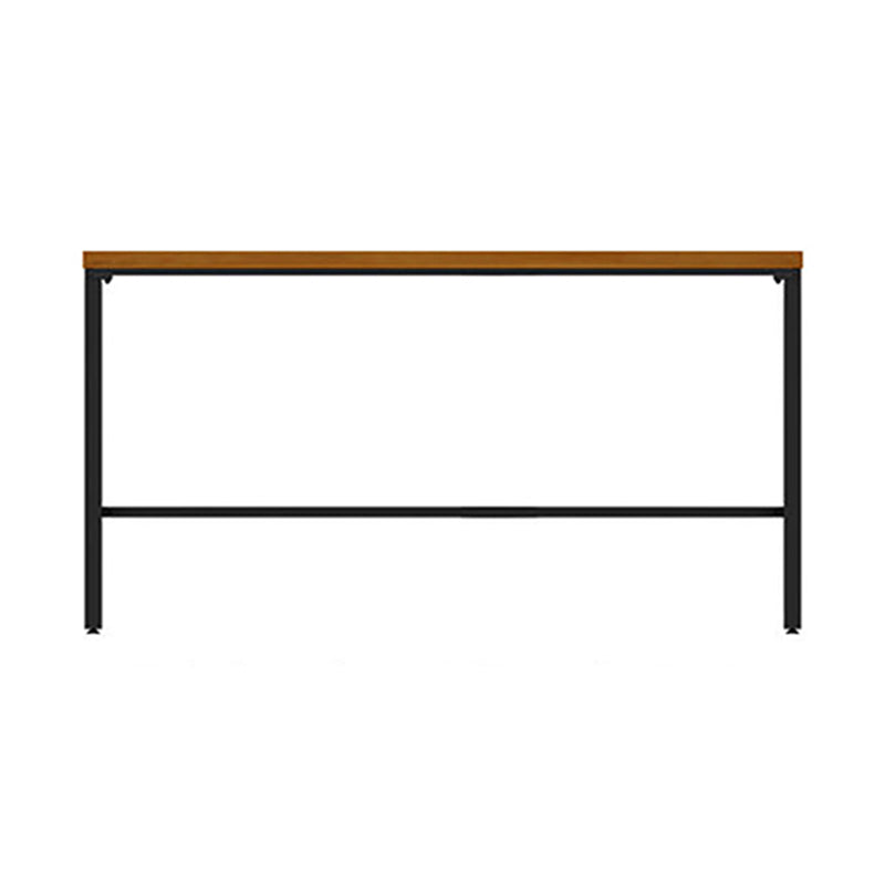 Glam Rectangle Pub Table Set 1/2/3/7 Pieces Pine Wood Top Bar Table with Metal Stools