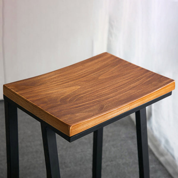 Glam Rectangle Pub Table Set 1/2/3/7 Pieces Pine Wood Top Bar Table with Metal Stools