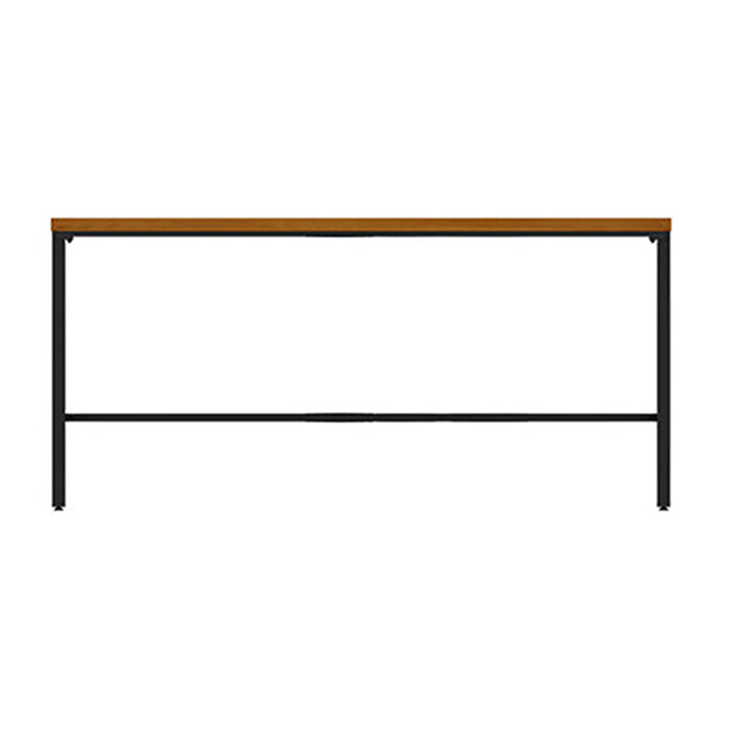 Glam Rectangle Pub Table Set 1/2/3/7 Pieces Pine Wood Top Bar Table with Metal Stools