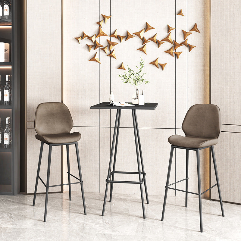 1/3/4 Pieces Modern Bar Set Matte Finish Bar Stool and Table Set