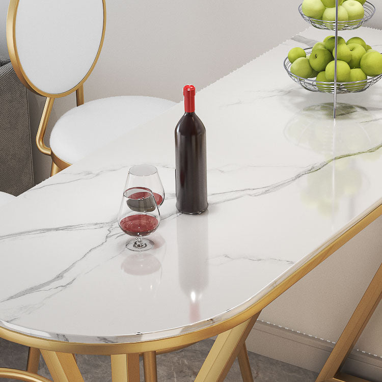 1/2/3/5 Pieces Luxurious Irregular Shape Pub Table Set Sintered Stone Top Bistro Table Set