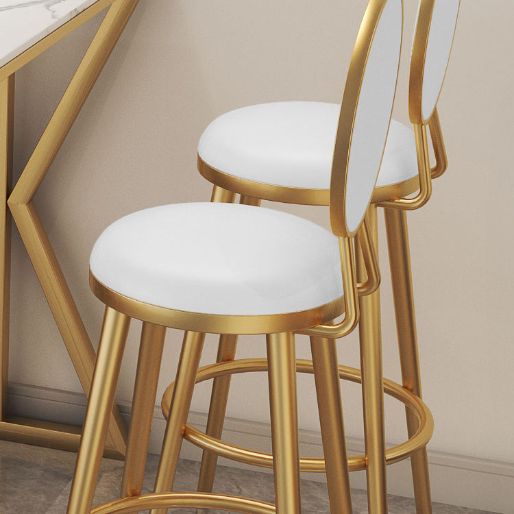 1/2/3/5 Pieces Luxurious Irregular Shape Pub Table Set Sintered Stone Top Bistro Table Set