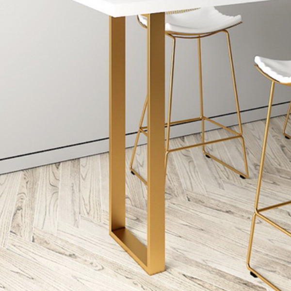 Glam Style Rectangle Pub Set 1/2/3/4/5 Pieces Pine Solid Wood Counter Table Set