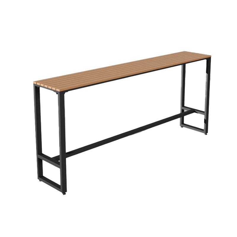 Modern 1/2/5 Pieces Metal Bar Table Set Rectangle Bar Table with High Stools