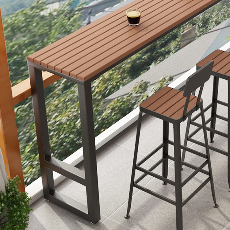 Modern Reclaimed Wood Bar Table Set 1/2/5 Pieces  Counter Table for Dining Room