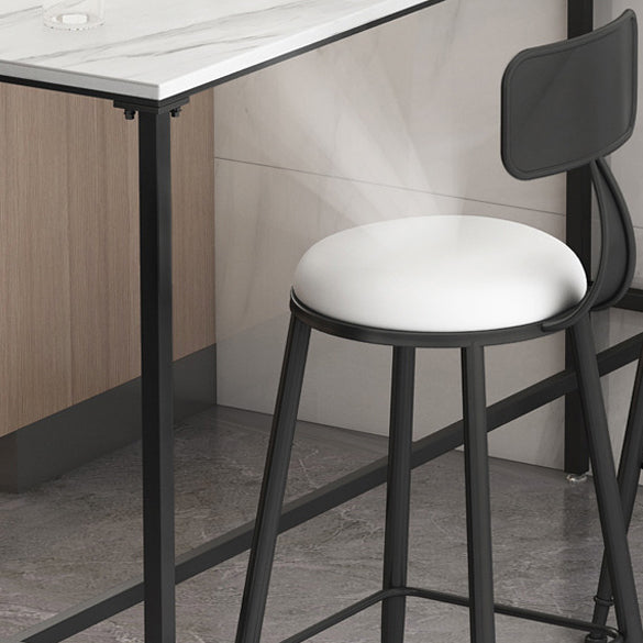 Modern Bar Table Set 1/2/3/5 Pieces Metal Bar Table with High Stools