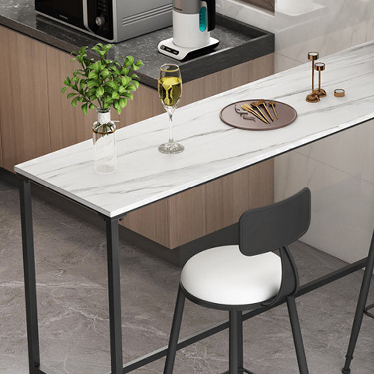 Modern Bar Table Set 1/2/3/5 Pieces Metal Bar Table with High Stools