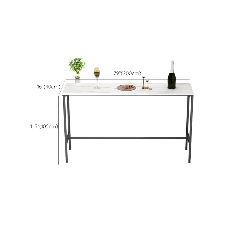 Modern Bar Table Set 1/2/3/5 Pieces Metal Bar Table with High Stools