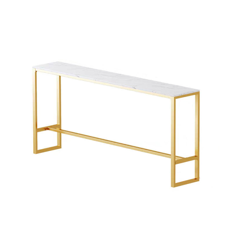 1/2/3/4 Pieces Modern Rectangular Pub Table Set Sintered Stone Top Bistro Table Set