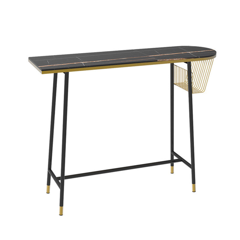 1/2/3 Pieces Irregular Shape Pub Table Set Modern Sintered Stone Top Bistro Table Set