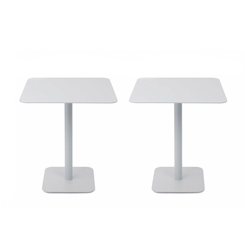 Mid-Century Round Corner Table Metal Pedestal Sofa Side End Table