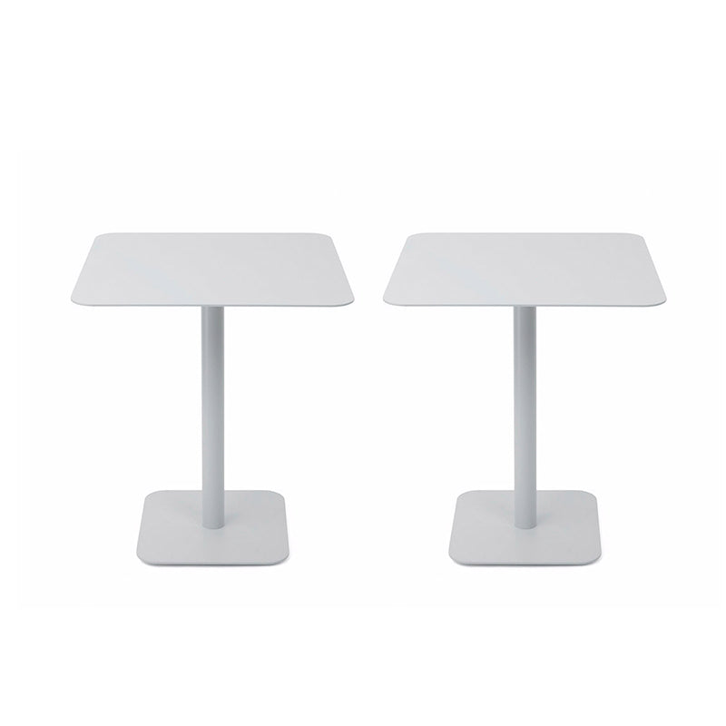 Mid-Century Round Corner Table Metal Pedestal Sofa Side End Table