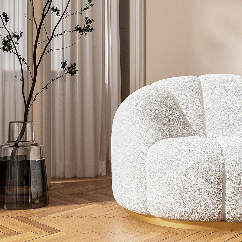 Contemporary Fabric Standard Sofa, Sloped Arm Tight Back Seating