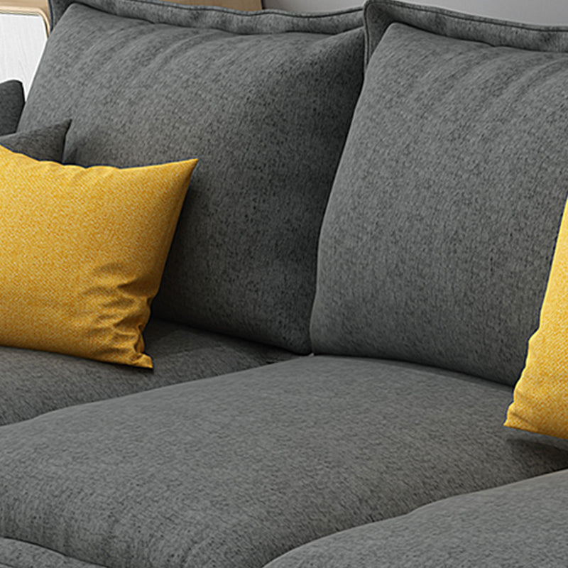 35.43 " H Cotton Blend Pillow Top Arm Sofa & Chaise for Living Room