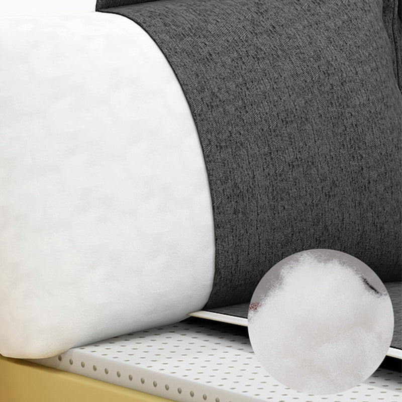 35.43 " H Cotton Blend Pillow Top Arm Sofa & Chaise for Living Room