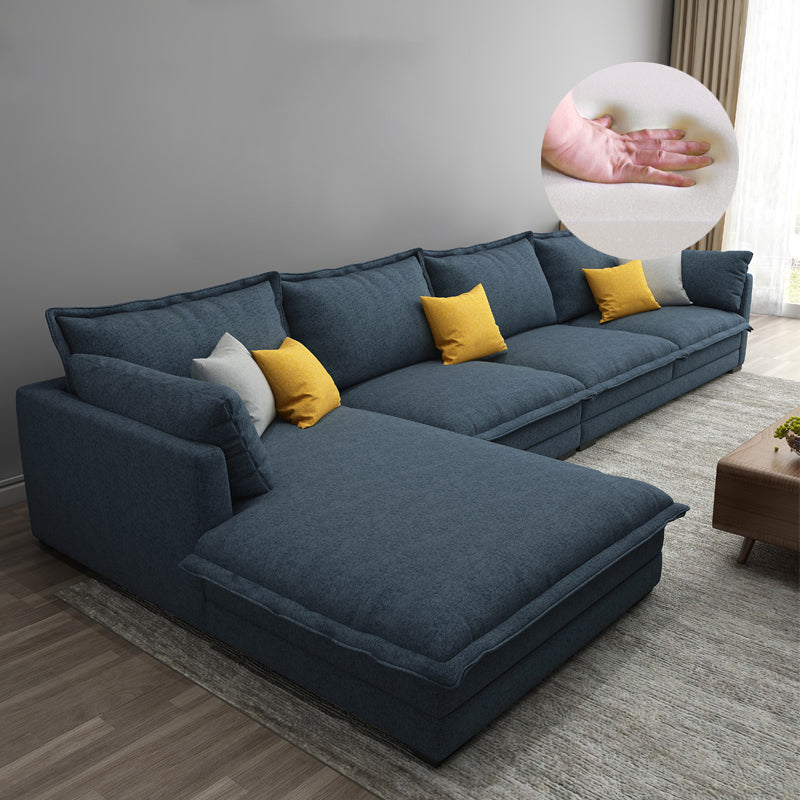 35.43 " H Cotton Blend Pillow Top Arm Sofa & Chaise for Living Room