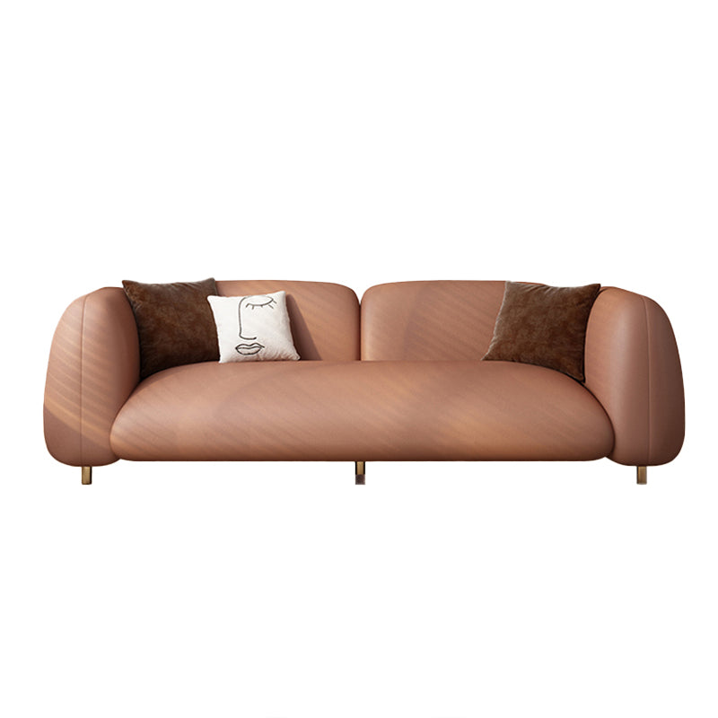 Contemporary Tight Back Standard Settee Tuxedo Arm Sofa for Living Room
