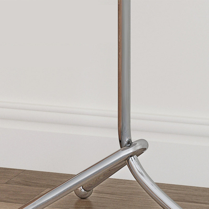 Modern Steel 3 Legs End Table Dia 11" Wood Top Bedside Table