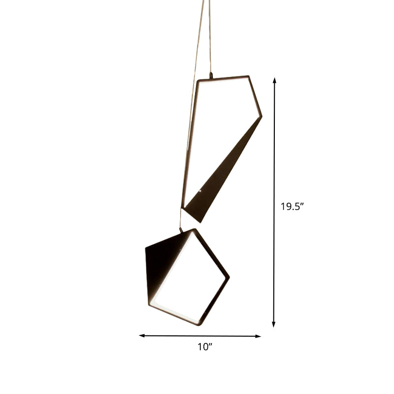 Kit de lumière suspendue géométrique noire