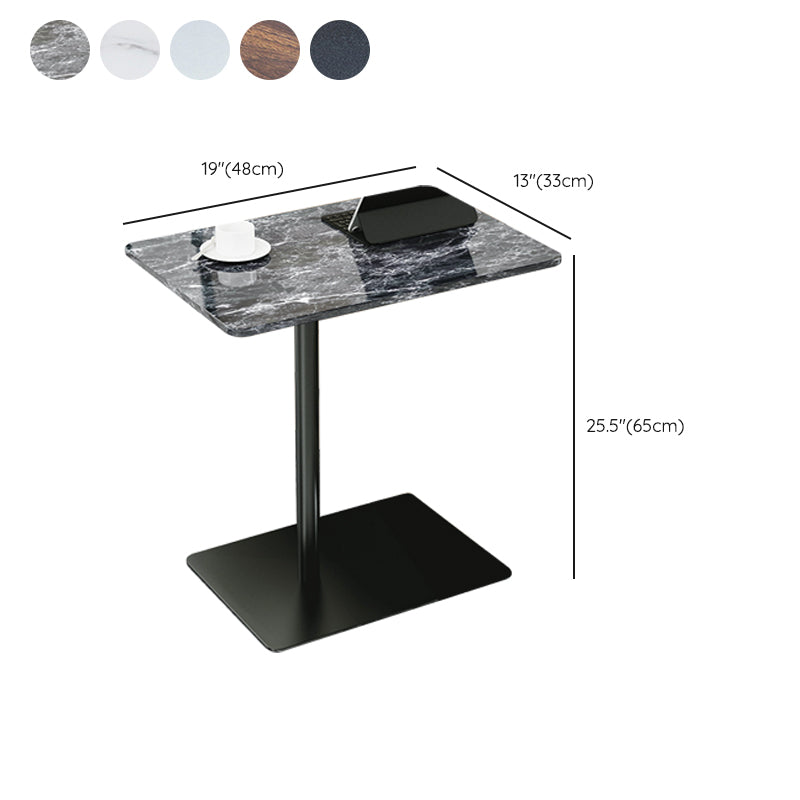 Modern Wood Side End Table Minimalist Rectangular Corner Table