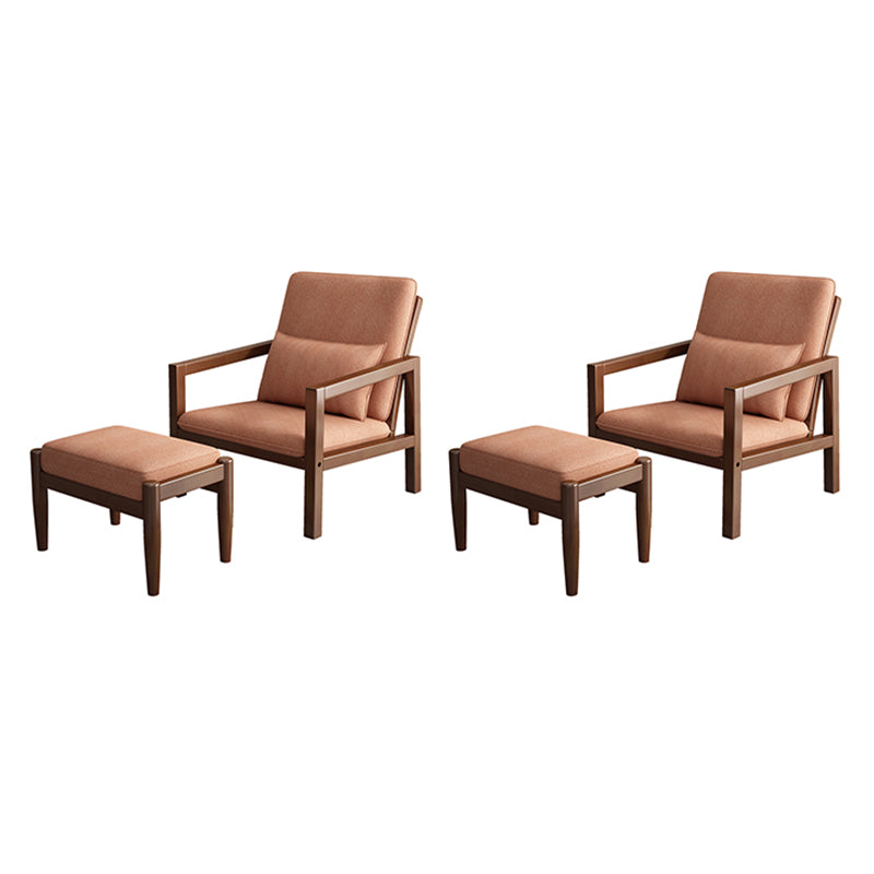 Linen Arm Chair 28.34" Wide Solid Wood Frame Chair for Bedroom