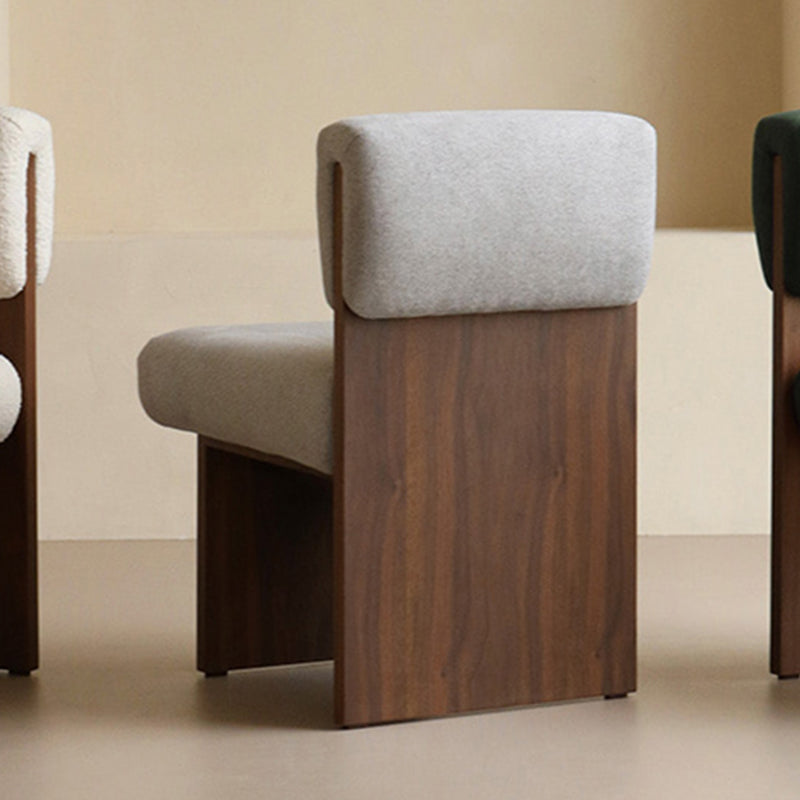 21.25" Wide Armless Chair Solid Wood Frame Chair for Bedroom