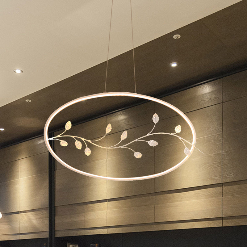 Pendu à luminaire de pendentif cercle moderne