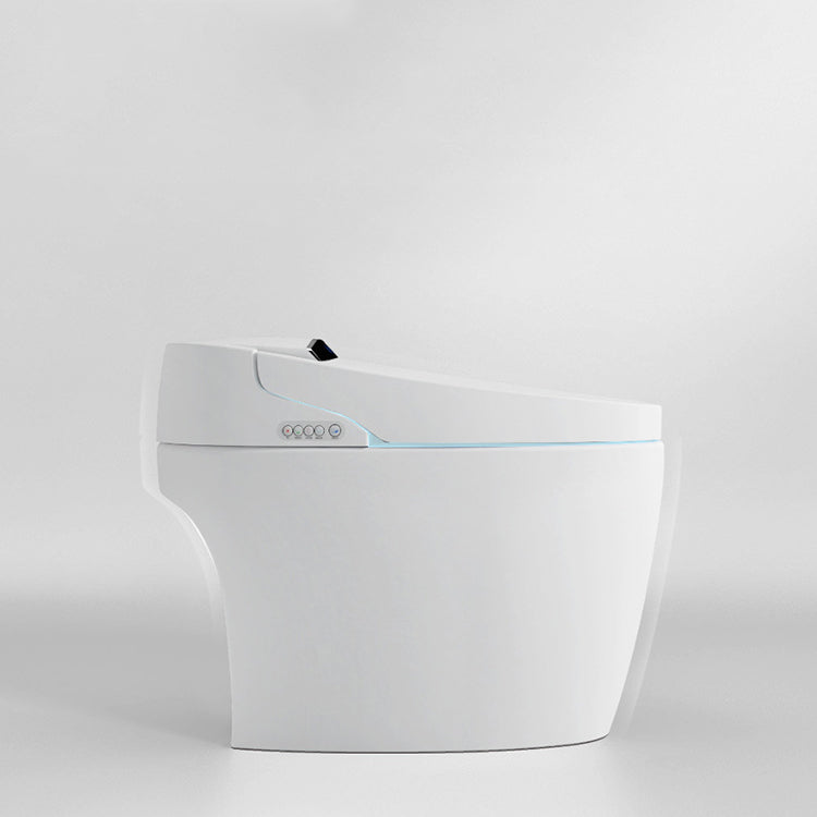 Modern Heated Seat Flush Toilet Floor Mount White Toilet with Toilet Seat