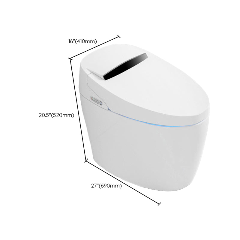 Modern Heated Seat Flush Toilet Floor Mount White Toilet with Toilet Seat