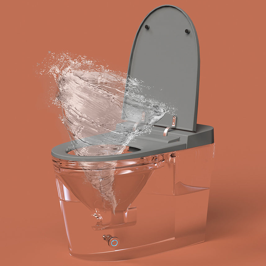 Modern Siphon Jet Toilet Bowl Floor Mount Bidet Toilet with Seat for Bathroom
