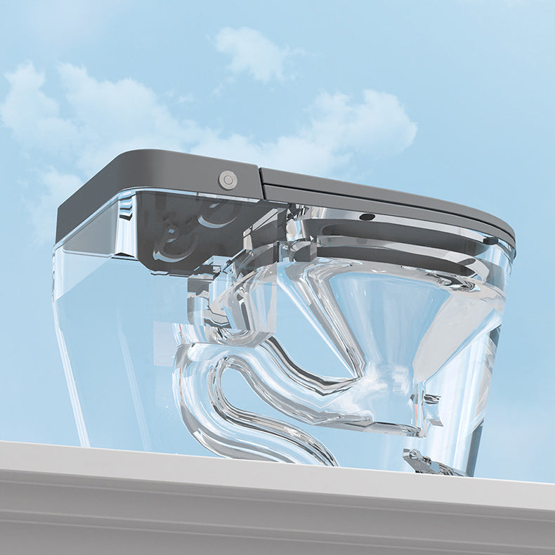 Modern Siphon Jet Toilet Bowl Floor Mount Bidet Toilet with Seat for Bathroom