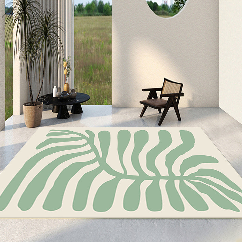 Modern Orange Rug Pattern Graphic Rug Washable Indoor Rug for Home Decor