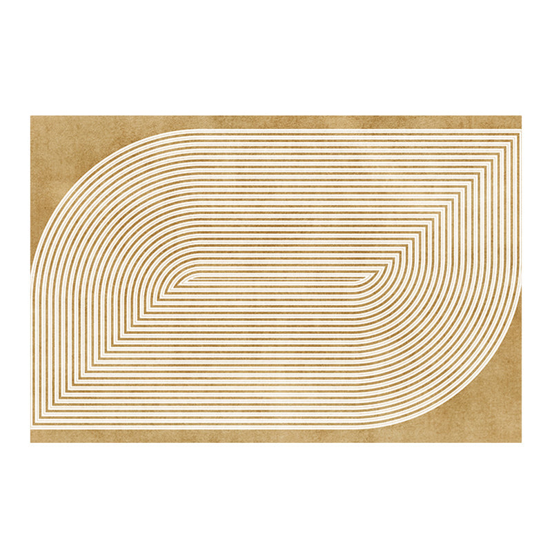 Green Modern Rug Polyester Graphic Rug Stain Resistant Rug for Living Room