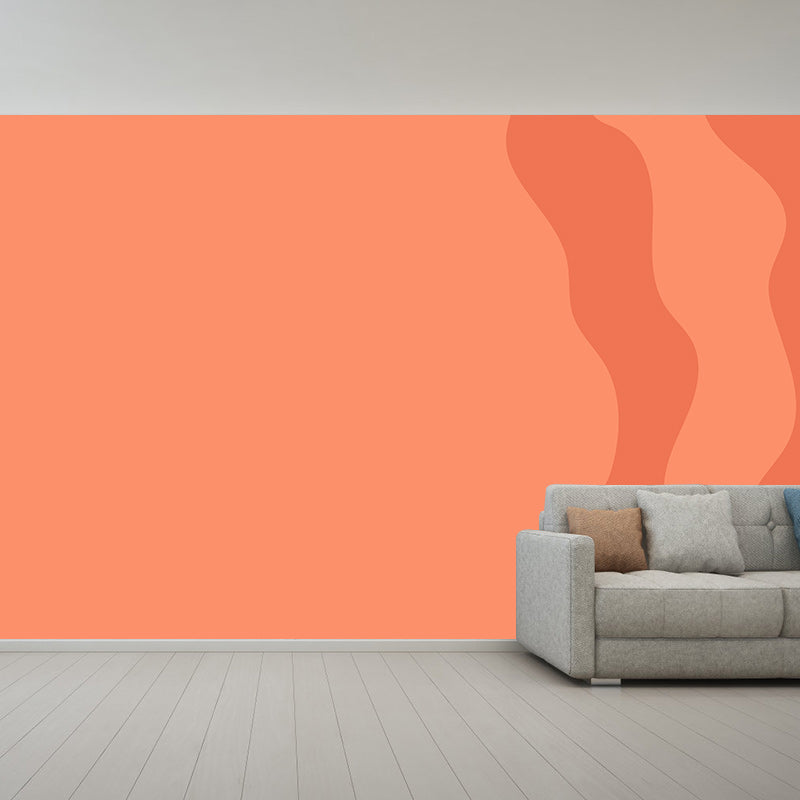 Illustration Stain Resistant Wallpaper Abstract Style Living Room Wall Mural
