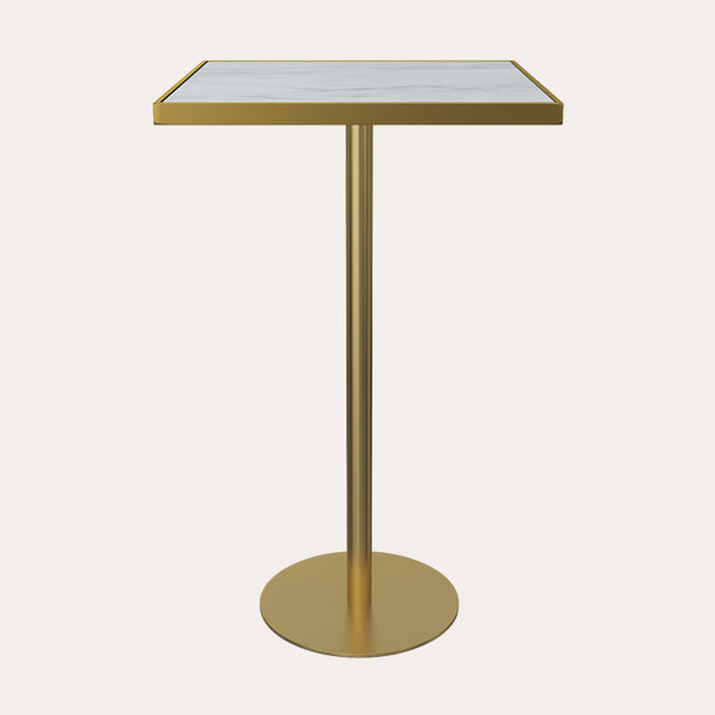 Modern Bar Table Dining Table with Pedestal Base for Kitchen Living Room