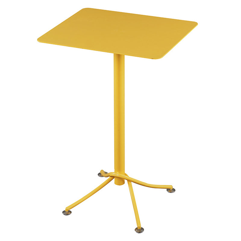 Industrial Outdoor Bar Height Table Metal Bar Table with Pedestal