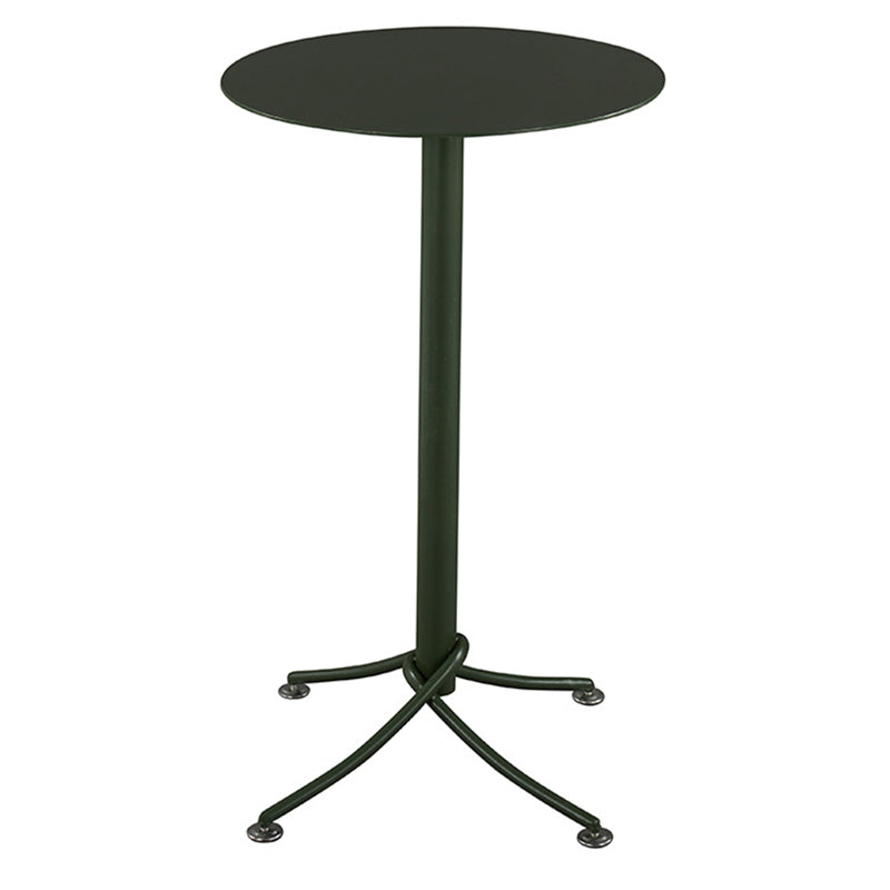 Industrial Outdoor Bar Height Table Metal Bar Table with Pedestal