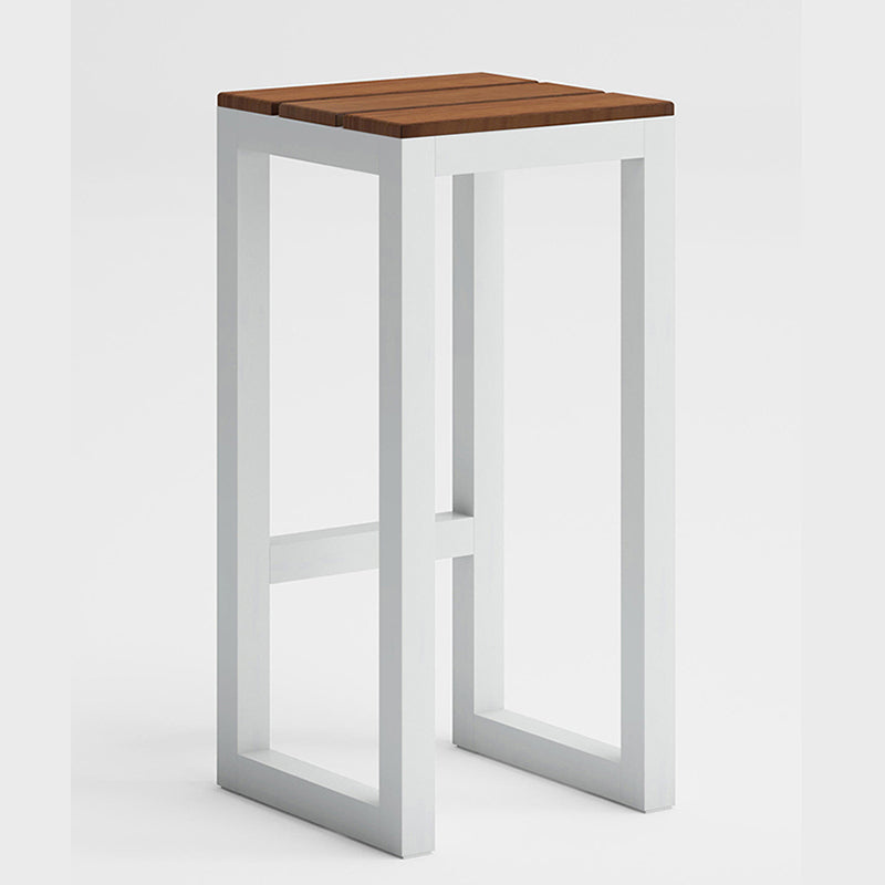 Brown Wood Top Bar Table Outdoor Trestle Base Bar Wine Table