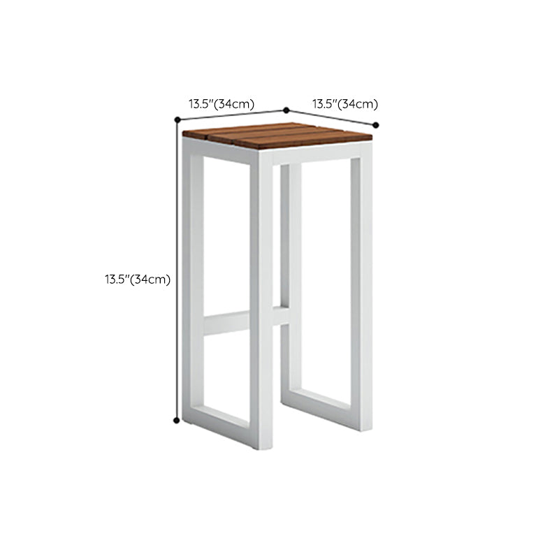 Brown Wood Top Bar Table Outdoor Trestle Base Bar Wine Table