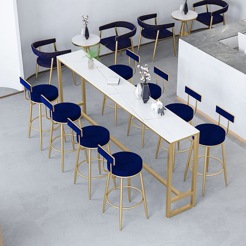 Rectangle Sintered Stone Bar Table Modern Dining Table for Kitchen Living Room Coffee Room