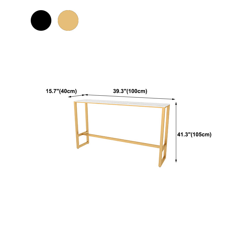 Rectangle Sintered Stone Bar Table Modern Dining Table for Kitchen Living Room Coffee Room